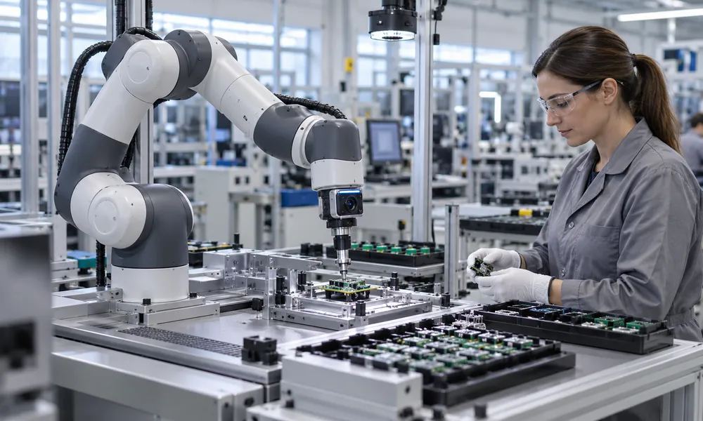 Robot en línea de proceso